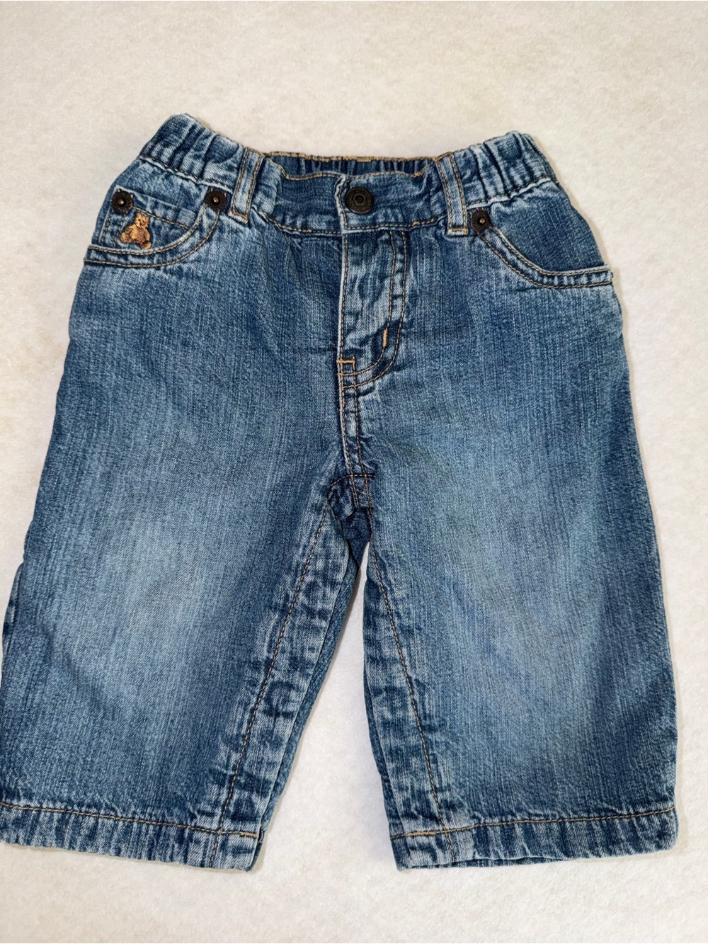 Vintage y2k Baby GAP Lined Infant Button Crotch Denim Jeans